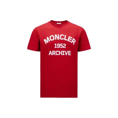 Moncler T Shirts Men Red