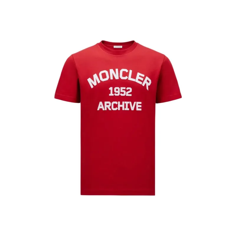 Moncler T Shirts Men Red-0