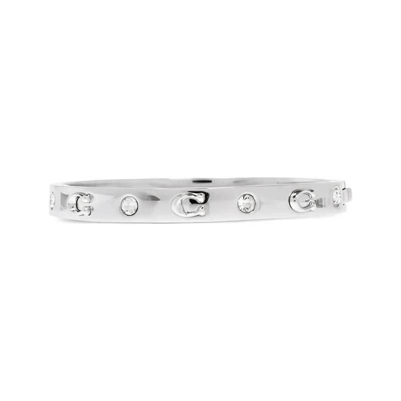 COACH Logo Plaque Embellished Bracelet-0