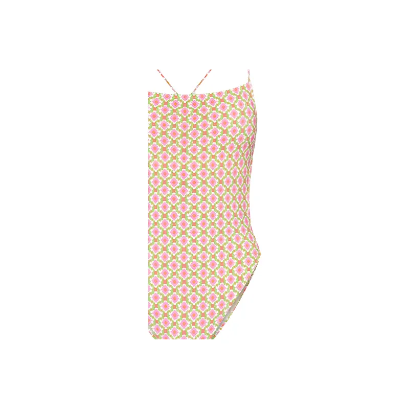 TORY BURCH Patterned Cross-strap Swimsuit-2