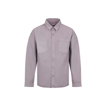 URBAN REVIVO Shirt Men's Gray Purple