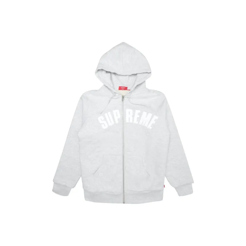 Supreme Arc Logo Thermal Zip Up Sweatshirt-0