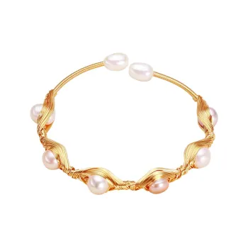 Andaozi Pearl Bangles Women's