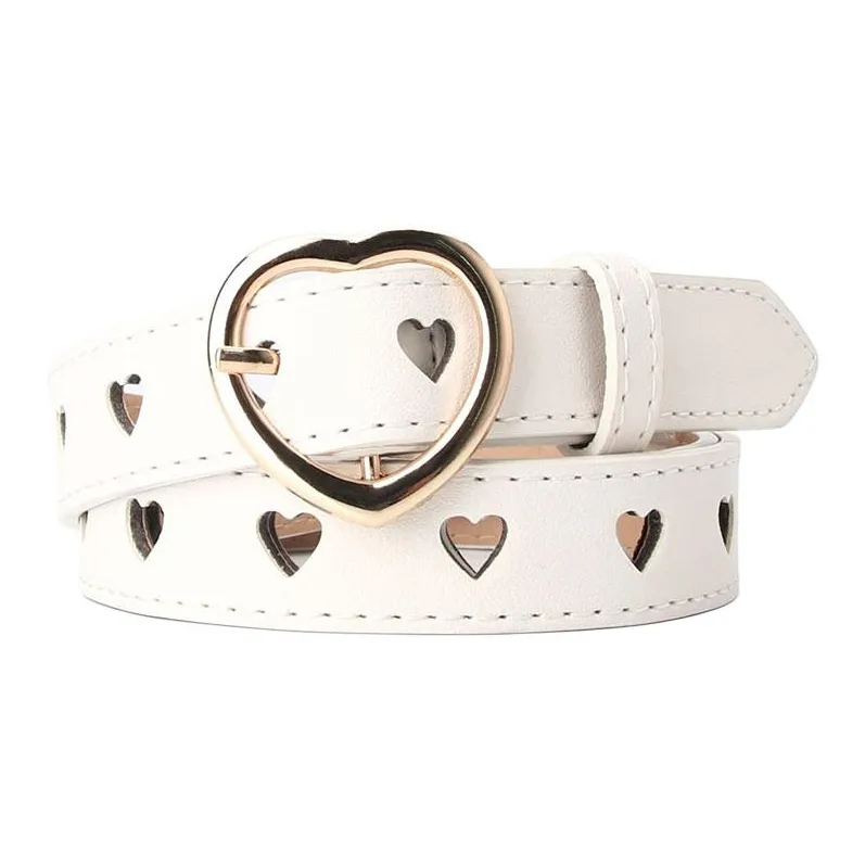 JEANSWEST PU Leather Belts Women's 2.4CM-4