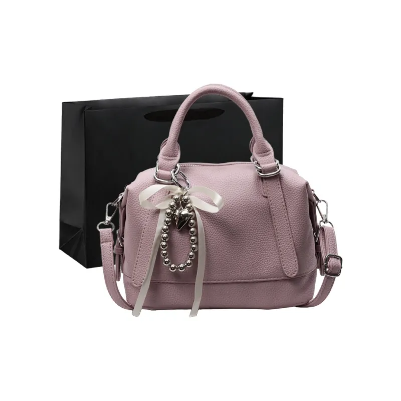 PINK·LAND PU One Shoulder Handbag Women's Black/Ecru/Yellow/Pink/Purple/Blue-28