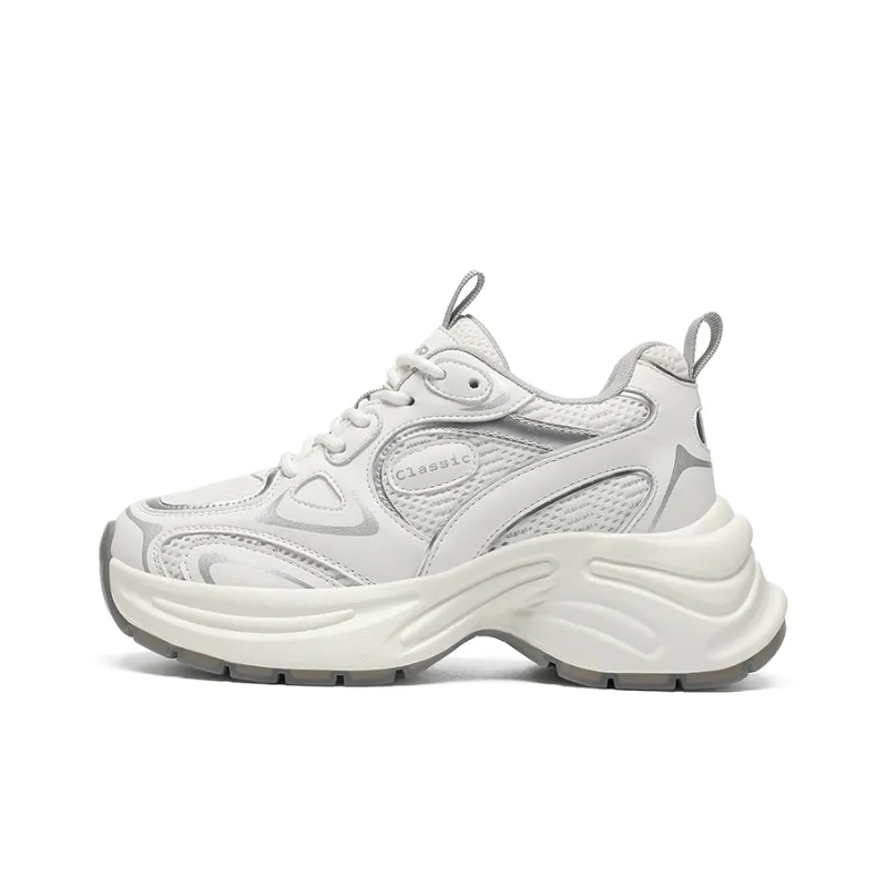 ZHR Star Moon Wear resistant And Lightweight Low Top Chunky Sneakers Women's-5