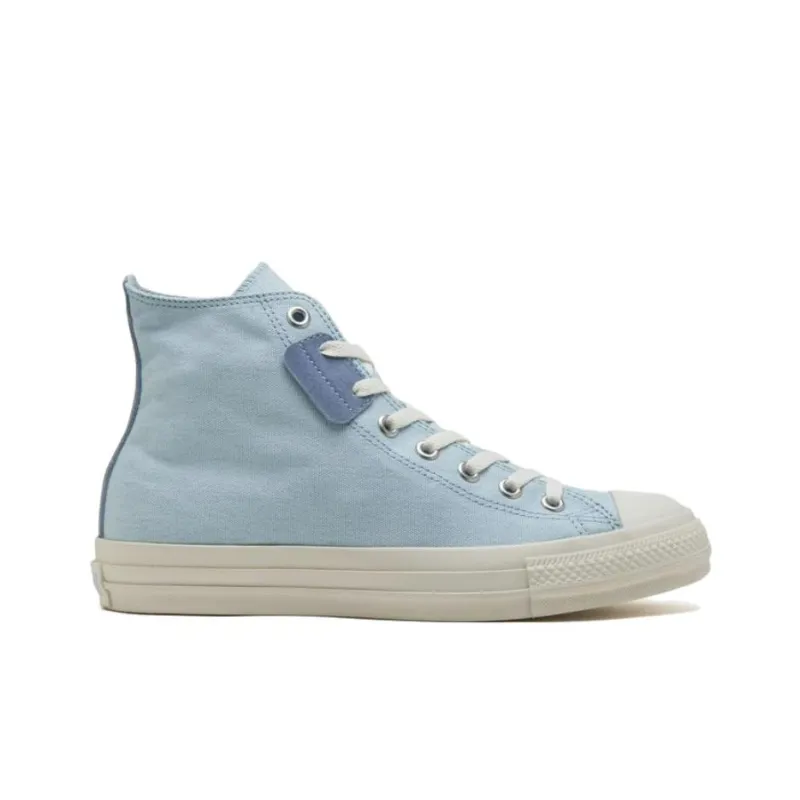 Converse All Star Slip Resistant Abrasion Resistant Shock Absorbers High Top Canvas Shoes Unisex Light Blue-1