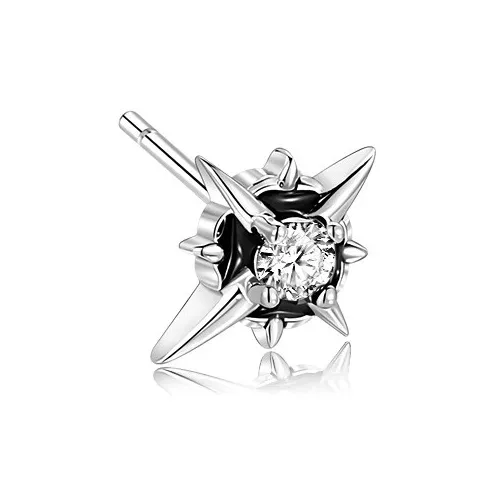 LNIEER S925 Silver Stud Earrings Men's-14