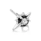 Polaris White Zircon Stud Earrings 1 Pack Price[925 Silver]