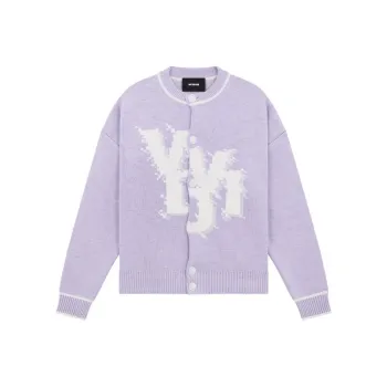 WE11DONE Logo print Button up Cardigan