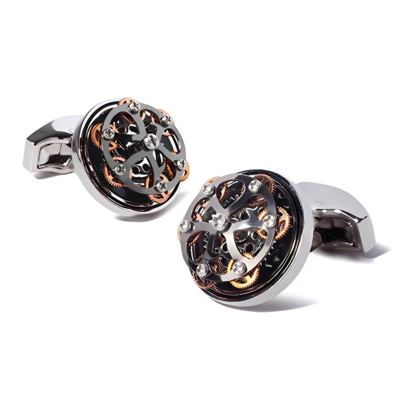 GIEVES CHARLES Cufflinks Men The King Of Gears-2