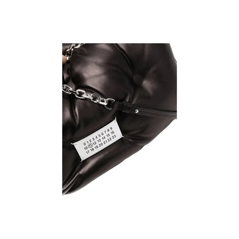 Maison Margiela Glam Slam Sheepskin Shoulder Bag Medium Size Women's Black-3