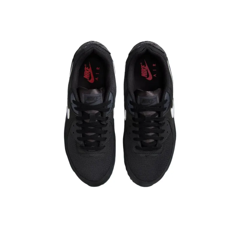 Nike Air Max 90 X 95 Anti Slip Wear Resistant Low Top Casual Running Shoes Unisex Black White-2