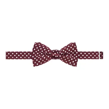 CELINE Bow Tie In Polka Dot Silk Satin