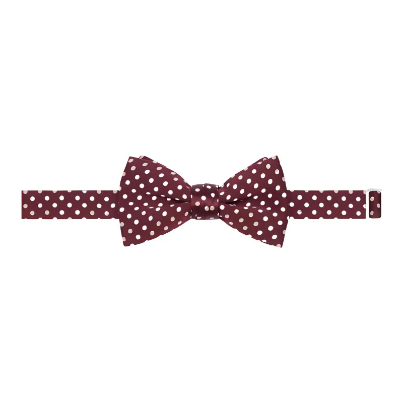 CELINE Bow Tie In Polka Dot Silk Satin-0