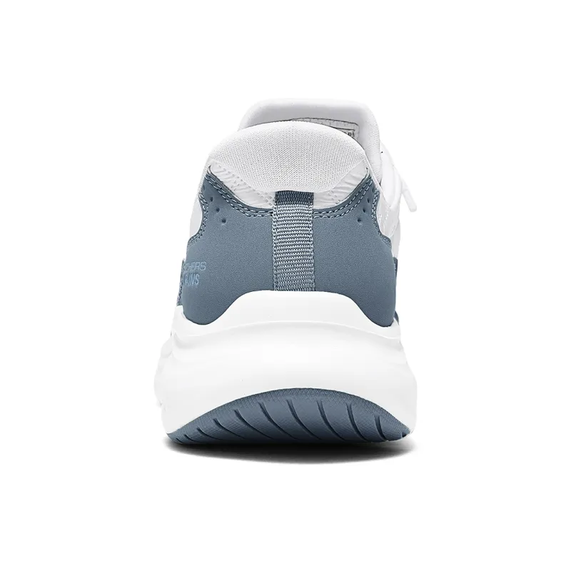 Skechers SPORT WOMENS Yubu Shoes Wear resistant And Lightweight Low Top Casual Shoes Women's White Blue-4