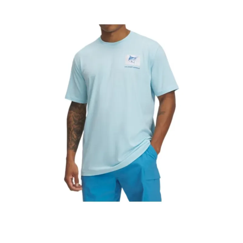 Under Armour MarlinFlag Capture T Shirt Men's Light Blue 494-1