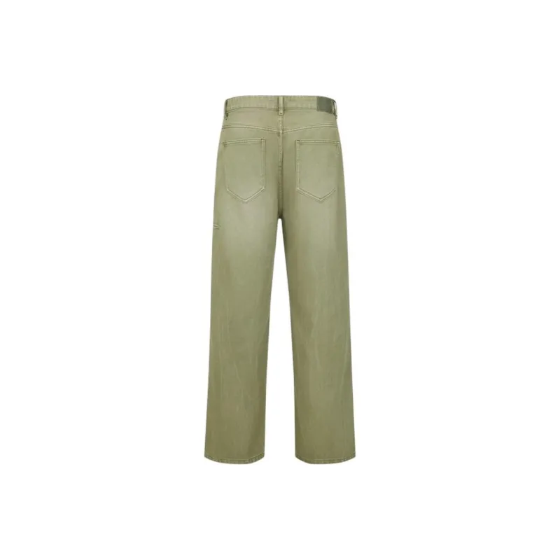 URBAN REVIVO Jeans Men's Gray Green-1