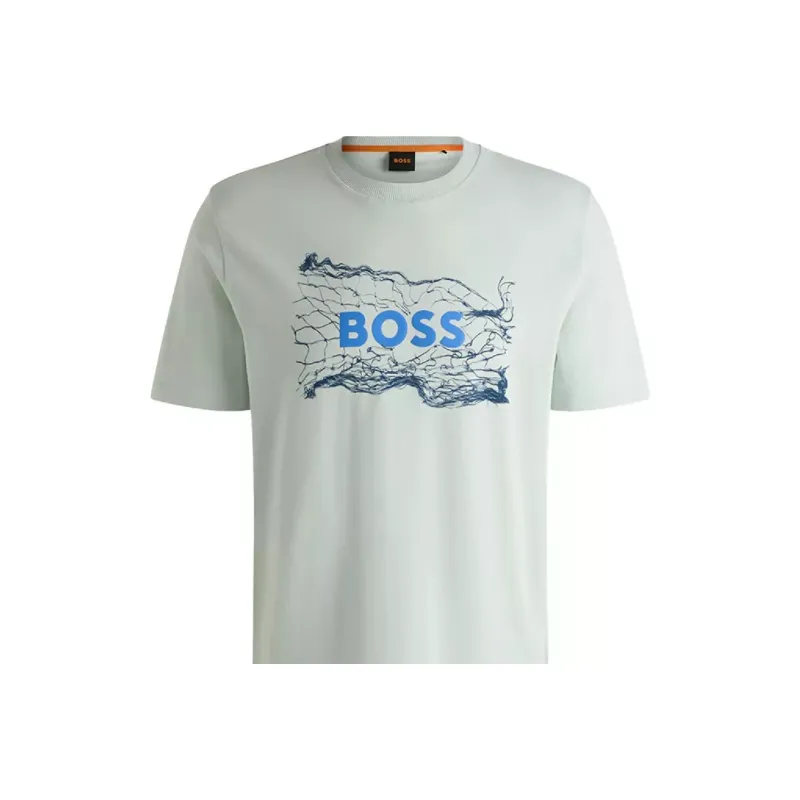 HUGO BOSS T Shirts Men Teal-3
