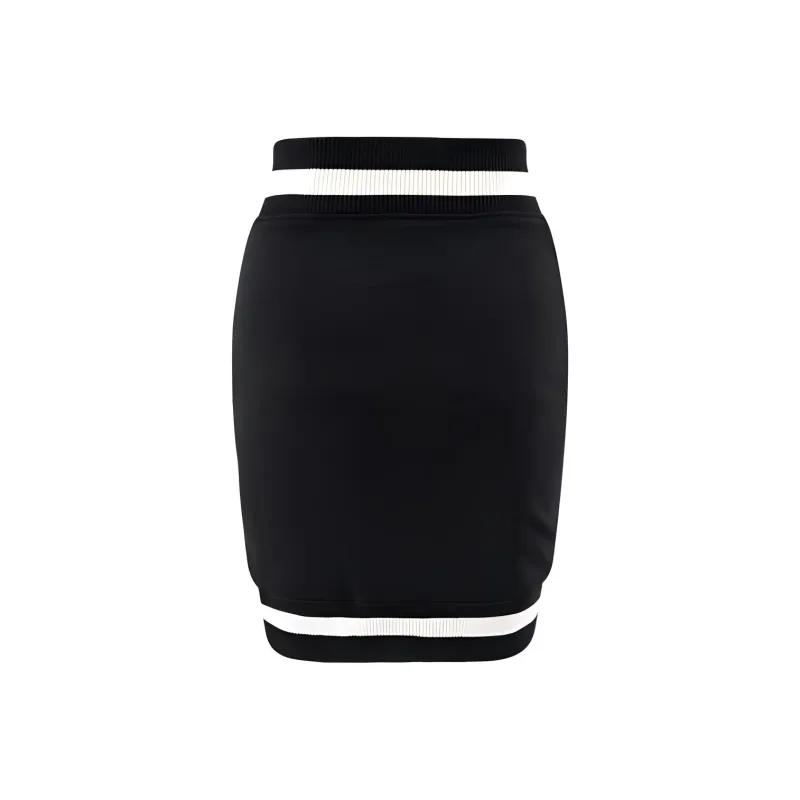 KARL LAGERFELD / Karl Lagerfeld Jeans Flocked logo Jersey Mini Skirt-1