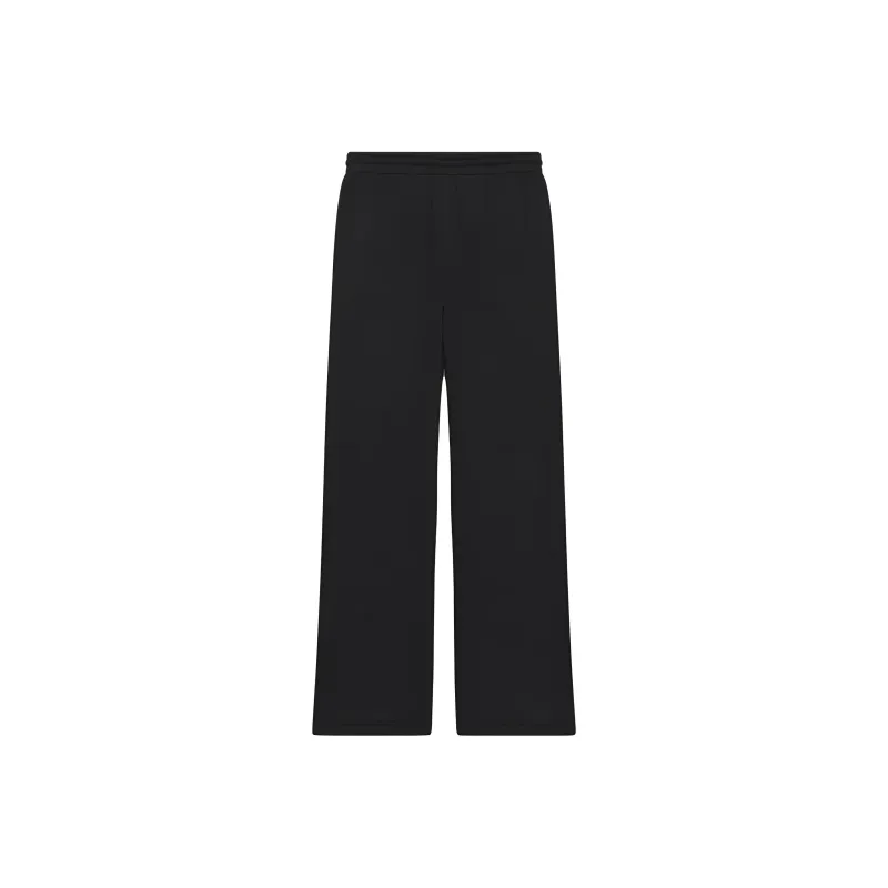 ARITZIA Sweatfleece Cozy Fleece Boyfriend Basic Wide Sweatpant Knitted Sports Pants Women's Black-1