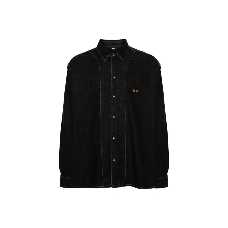 GCDS Wirdo Denim Shirt-0