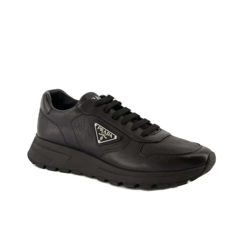 PRADA Low Top Casual Shoes Men's Black-2