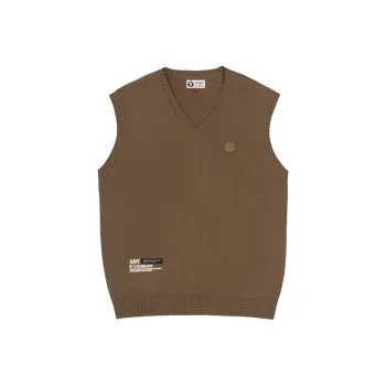 Aape Logo-patch Knit Sweater Vest