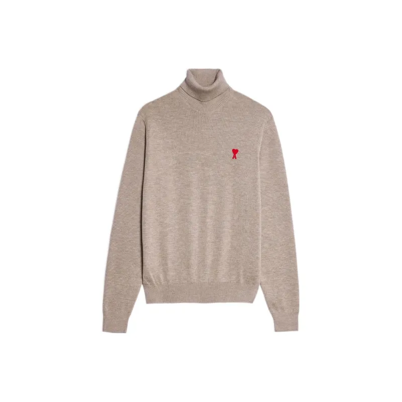 Ami Paris Ami De Coeur Turtleneck Jumper-0