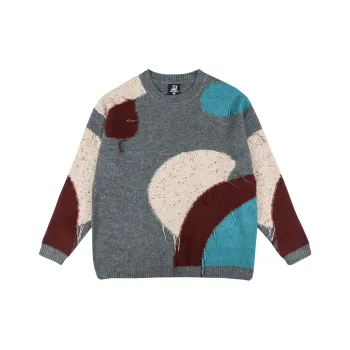 XINYINSU Sweaters Unisex Gray