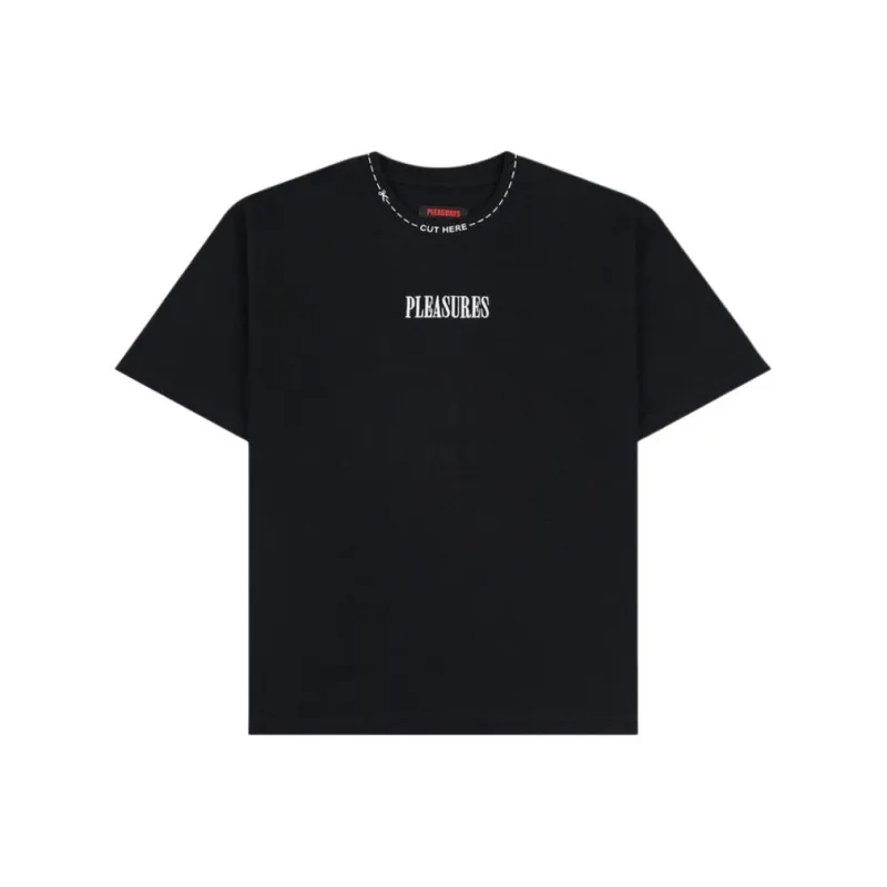PLEASURES Cut Here Heavyweight Tee-0
