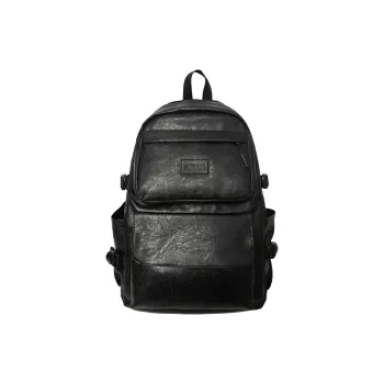 GEERDUN PU Backpack Unisex Black/Brown