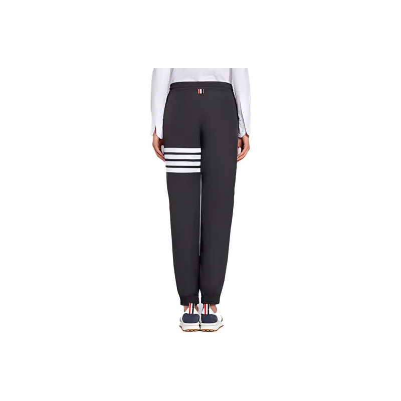 THOM BROWNE· Knitted Sweatpants Women's Charcoal Gray-1
