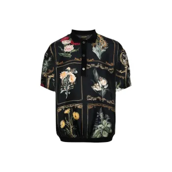 Camilla Magic In The Manuscripts Silk Polo Shirt