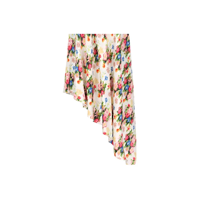 LOEWE Floral Printed Asymmetric Dress-1