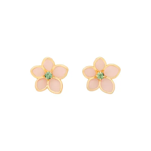Kate Spade Furong Stone, Copper Stud Earrings Women's Pink