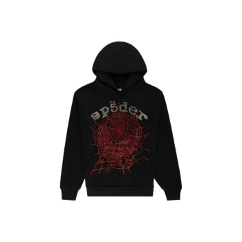 Sp5der Rhinestone Og Web V2 Hoodie