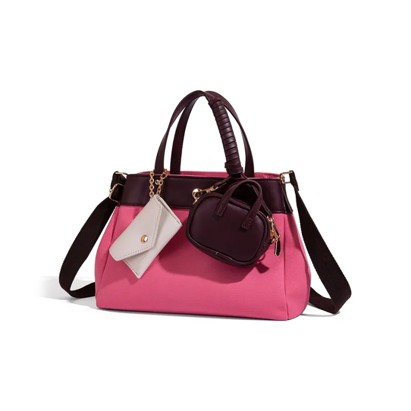Vigno Canvas Handbag, One Shoulder, Crossbody Bag Women's Multicolor-2