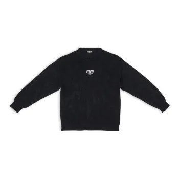 Balenciaga Bb Paris Icon Large Fit Sweater