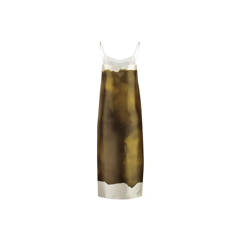 PRADA Slip Dress Women's Yellow-1