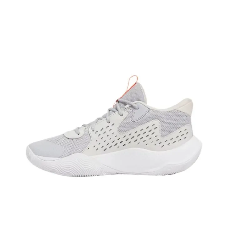 Under Armour Jet '23 Low Top Basketball Shoes Unisex White-1