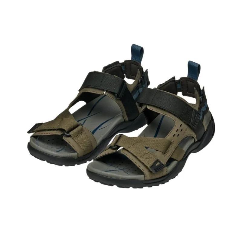 GEOX Terreno + Grip Beach Sandals Men's Army Green-4