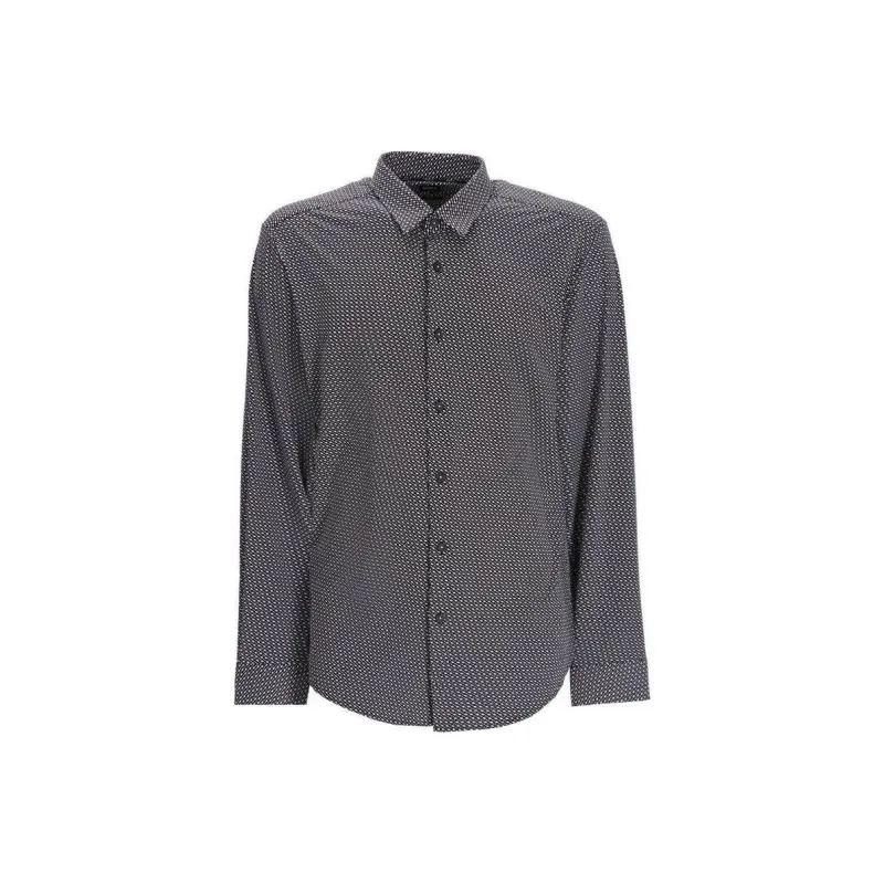 HUGO BOSS Slim Fit Monogram Print Shirt-0