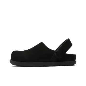 Rummaden Rubber Sole Stitching Abrasion Resistant Slip Resistant Closed Toe Slippers Unisex Black