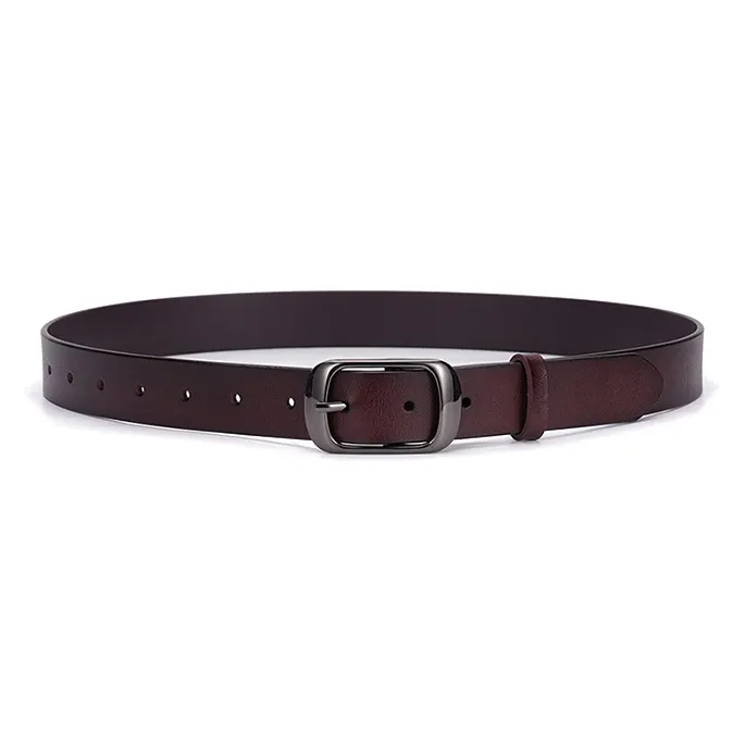 Yalu Cow Split Leather Belts Unisex Width 2.8CM-3