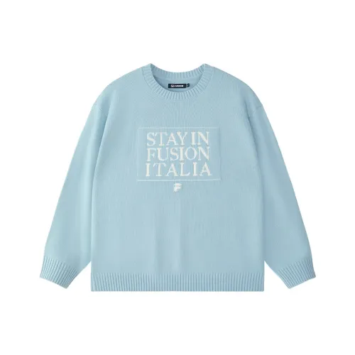 FILA FUSION Sweaters Unisex Quality Blue
