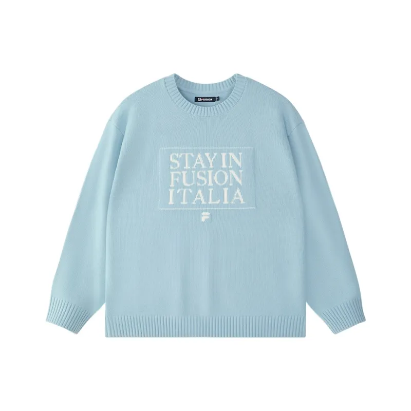 FILA FUSION Sweaters Unisex Quality Blue-0
