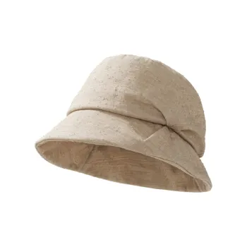 Lagur 30% Linen 70% Cotton Bucket Hats Women's