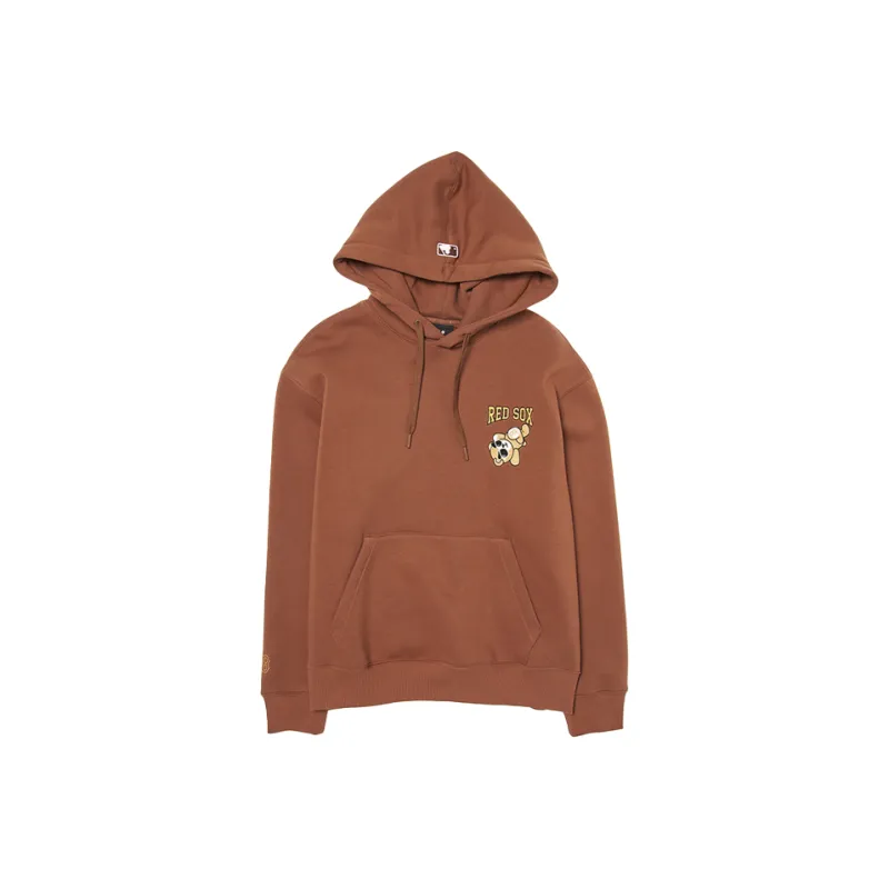 MLB Boston Red Sox Frowning Bear Collection Sweatshirt Unisex Light Brown-0