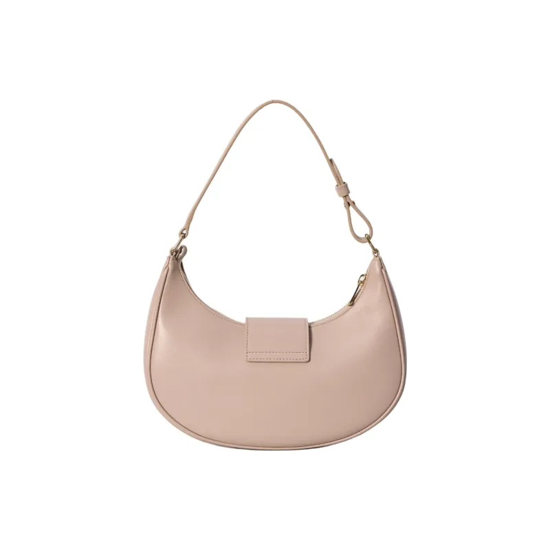 CELINE AVA Calfskin Handbag, Shoulder Bag Medium Size Women's Orange Pink-2